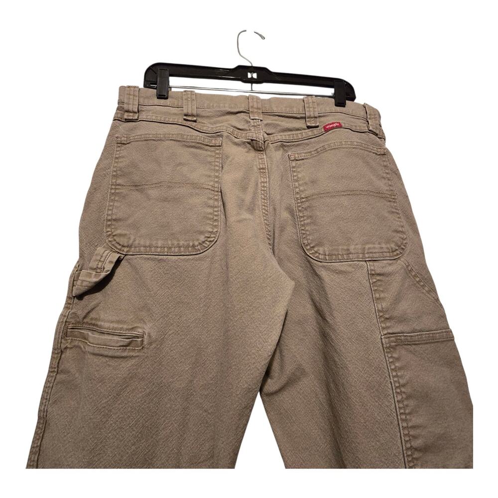 Vintage Wrangler Carpenter Pants Mens 34"x29.5" Tan Utility Workwear‎ Streetwear